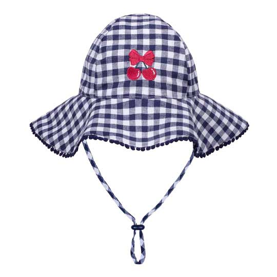 Huxbaby Frilly Sunhat Cherry Pie Check